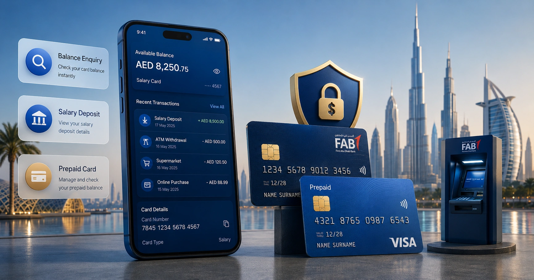 FAB Balance Check - Salary & Prepaid Cards Enquiry